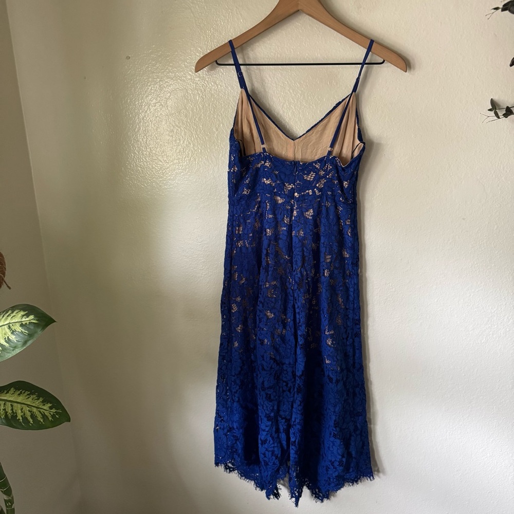 Lulus | One Wish Royal Blue Lace Midi Dress - Picture 5 of 7